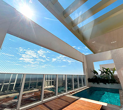 Telas de Proteção em Coberturas e Terraços Rede de Proteção em Terraço e Cobertura - Maringá - PR